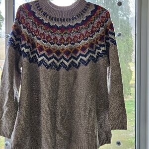 J. Jill Multicolor Fair Isle Sweater
